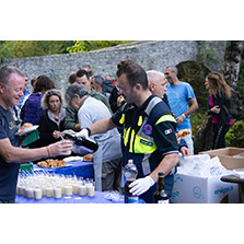 Ponte di Nose: colazione dei camminatori