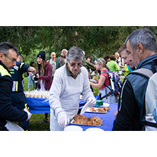 Ponte di Nose: colazione dei camminatori